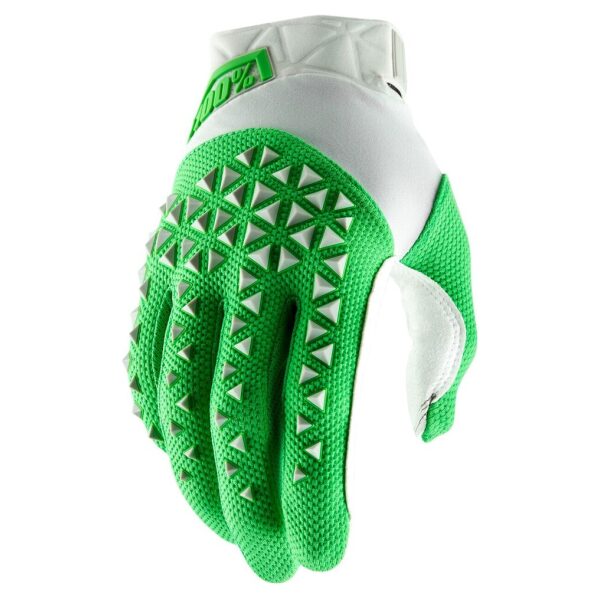 Luvas 100% AIRMATIC Silver/Fluo Lime
