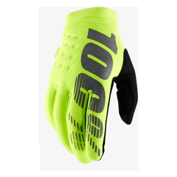 Luvas 100% BRISKER Fluo Yellow