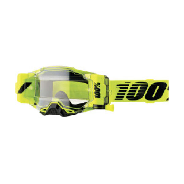 Oculos 100% ARMEGA FORECAST Fluo Yellow - Clear Lens