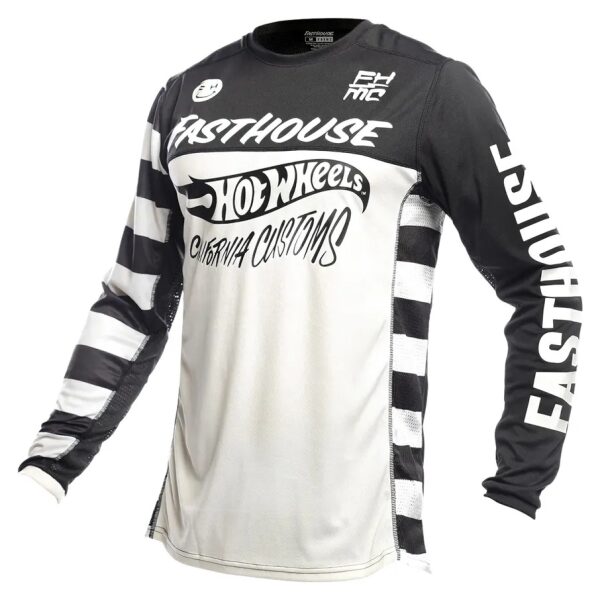 Camisola Fasthouse Grindhouse Hot Wheels Wht/Blk