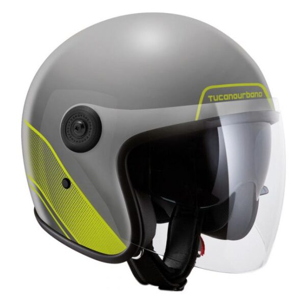 Capacete Tucano EL Jet Grey/Yellow