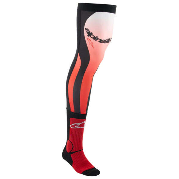 Meias Alpinestars MX Long Red/White