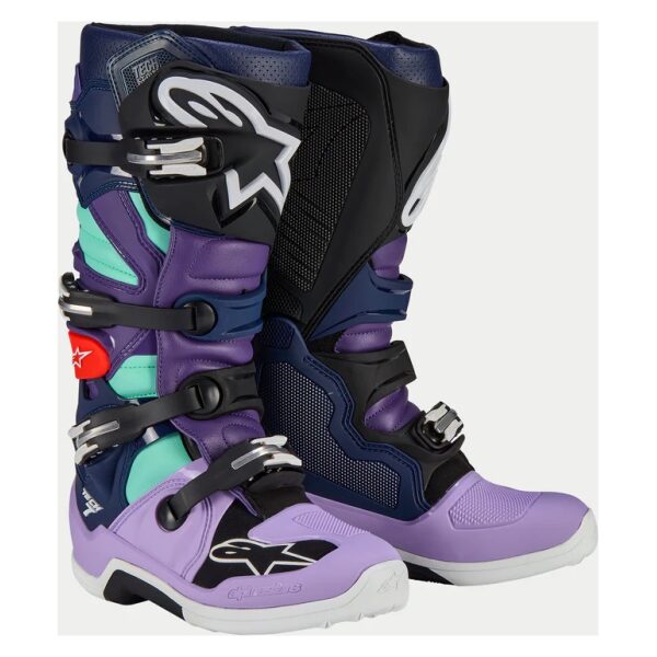 Botas Alpinestars Tech7 Purple/Blue/Black
