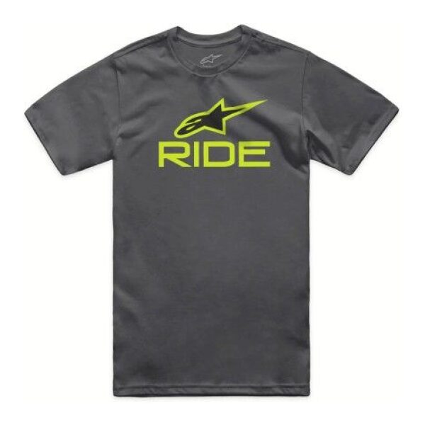T-Shirt Alpinestars RIDE 4.0 CHAR/LIMA