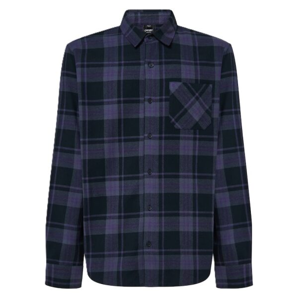 Camisa Oakley Podium Plaid Blk/Graph/Amethyst