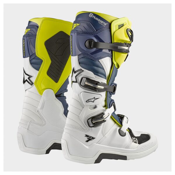 Botas Alpinestars Tech7 Husqvarna Bl/Wh/Fluo Yellow