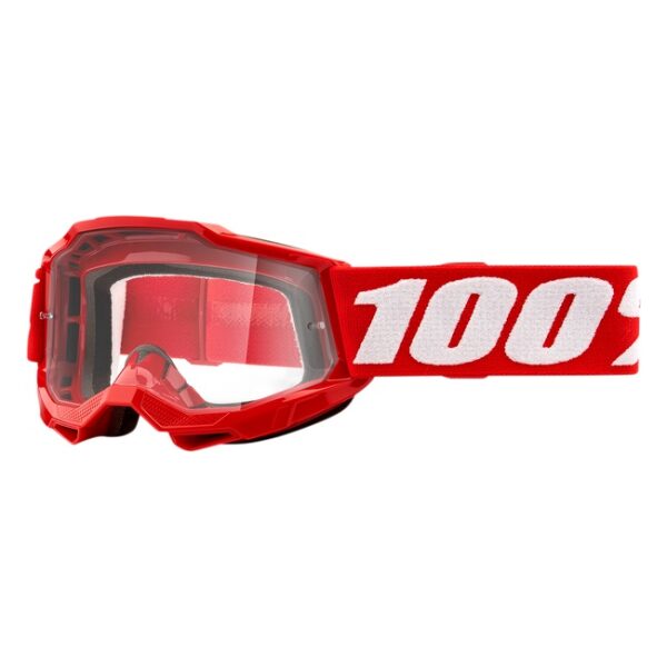 Oculos 100% ACCURI Kids Red - Clear Lens