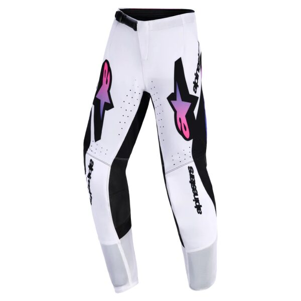 Calça Alpinestars Kids Supertech Vista Wht/Purple/Blk