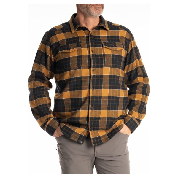Camisa KLIM Owen HeavyweightGolden Brown/Black