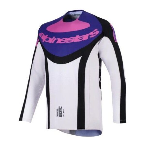Camisola Alpinestars Techstar Knif Blk/Light Gray/Purple