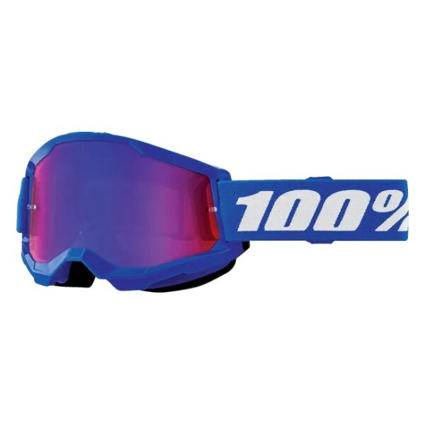Oculos 100% STRATA Kids Blue - Mirror Red/BlueLens