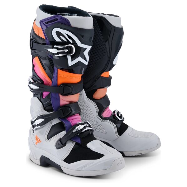 Botas Alpinestars Tech7 Grey/Blk/Flo Orange