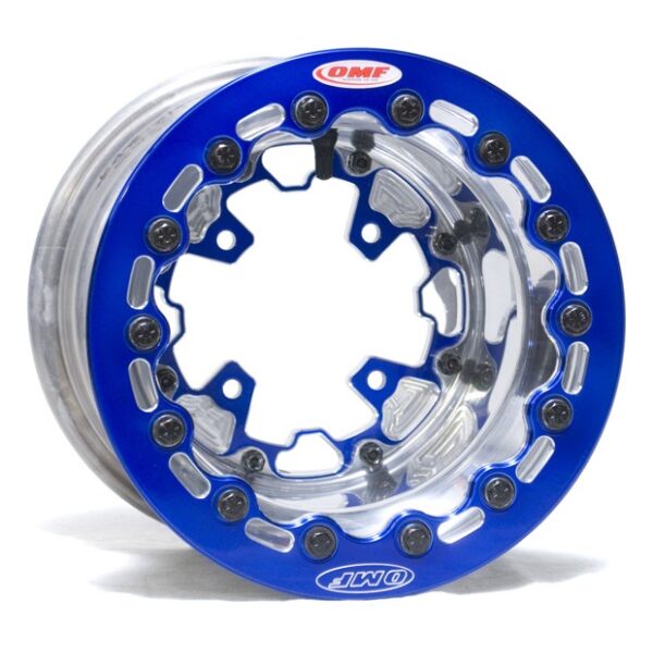 Jante OMF Single BL Fr Y/P 4+1 Billet Center CB/Pol/CandyBlue